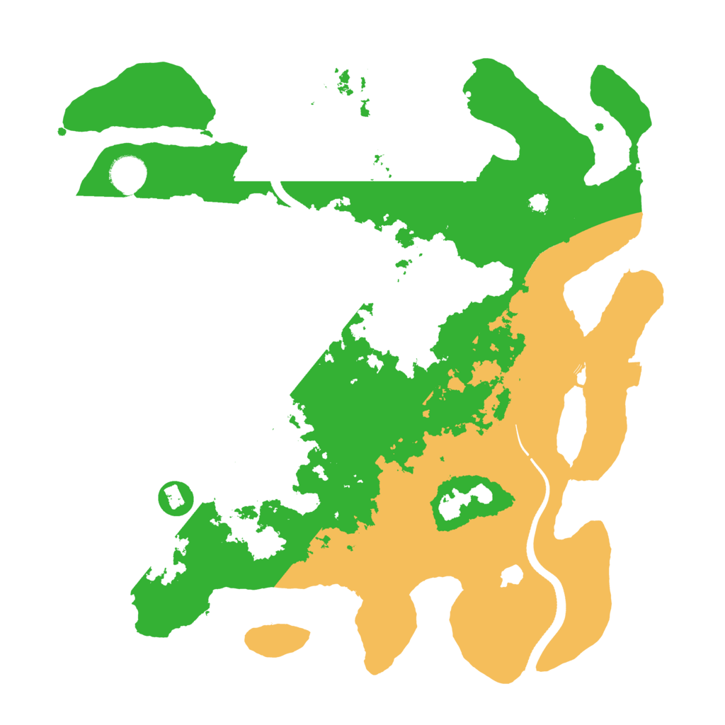 Biome Rust Map: Procedural Map, Size: 3500, Seed: 93928637