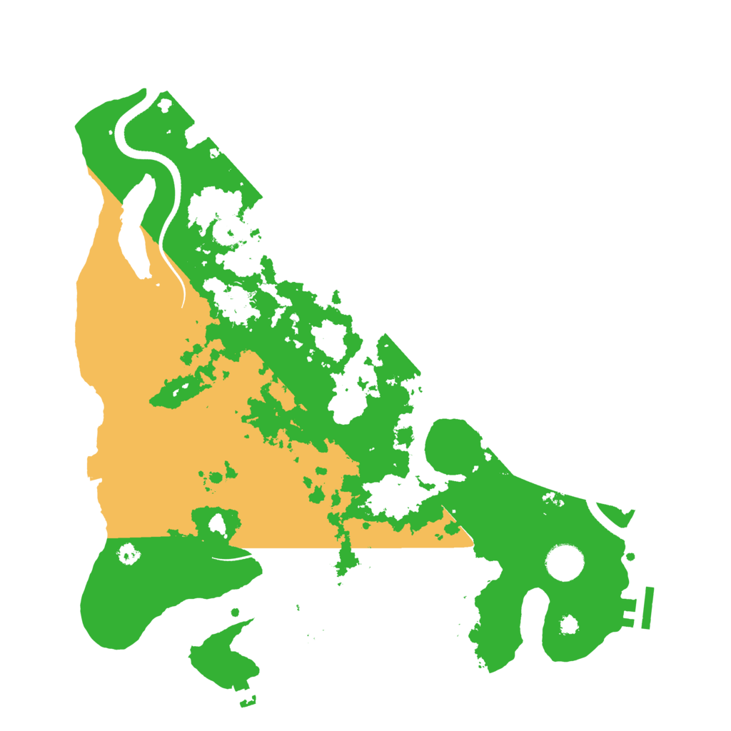 Biome Rust Map: Procedural Map, Size: 3500, Seed: 19236127