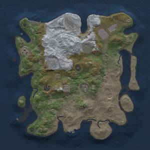 Thumbnail Rust Map: Procedural Map, Size: 3500, Seed: 473129425, 18 Monuments