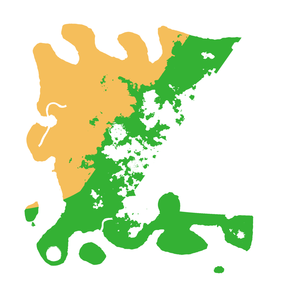 Biome Rust Map: Procedural Map, Size: 3500, Seed: 41057391