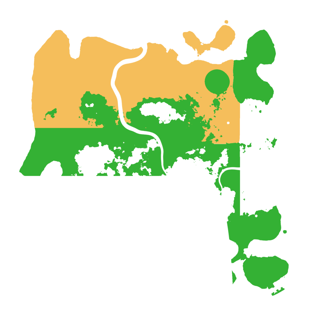 Biome Rust Map: Procedural Map, Size: 3500, Seed: 11310635