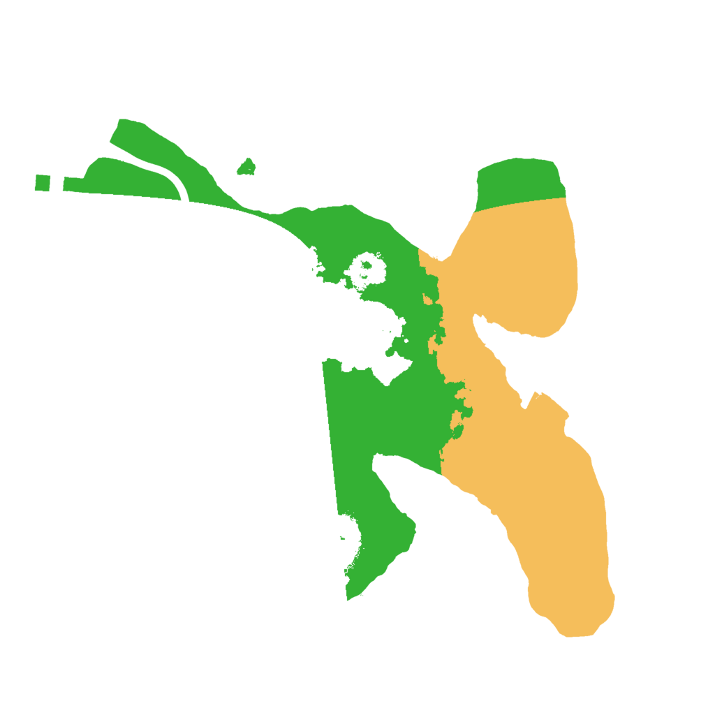 Biome Rust Map: Procedural Map, Size: 2000, Seed: 458245