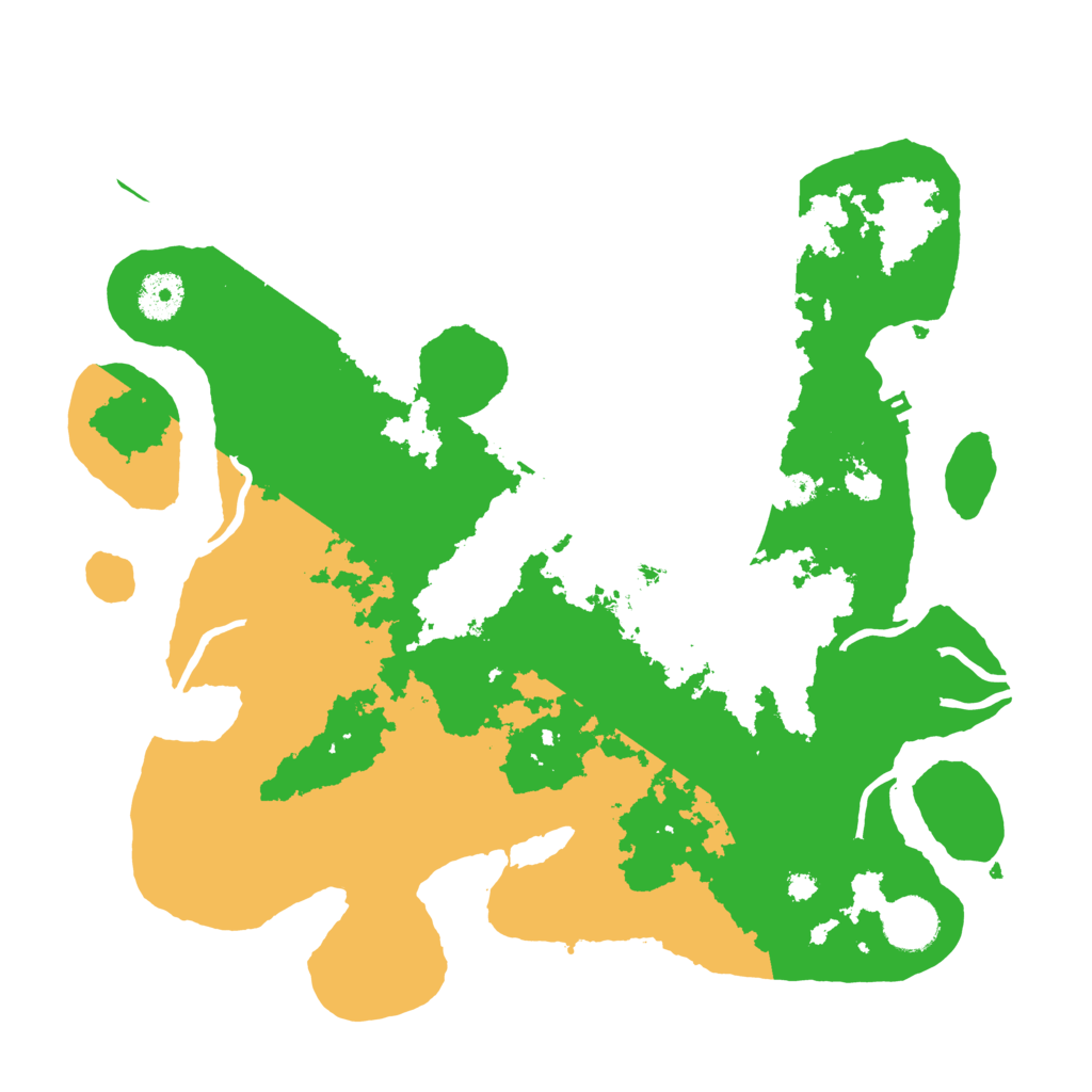 Biome Rust Map: Procedural Map, Size: 3500, Seed: 63514330