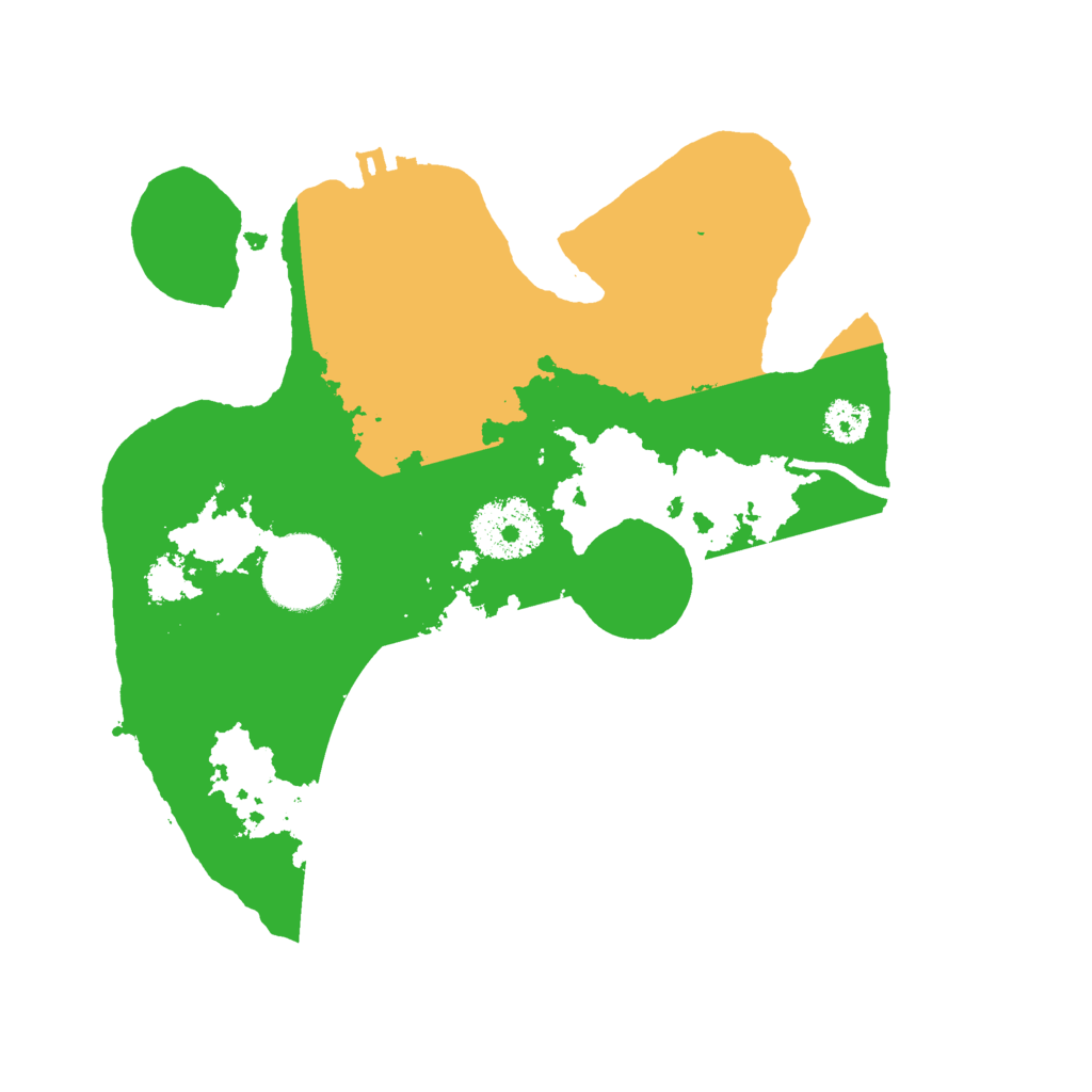 Biome Rust Map: Procedural Map, Size: 2500, Seed: 195564854