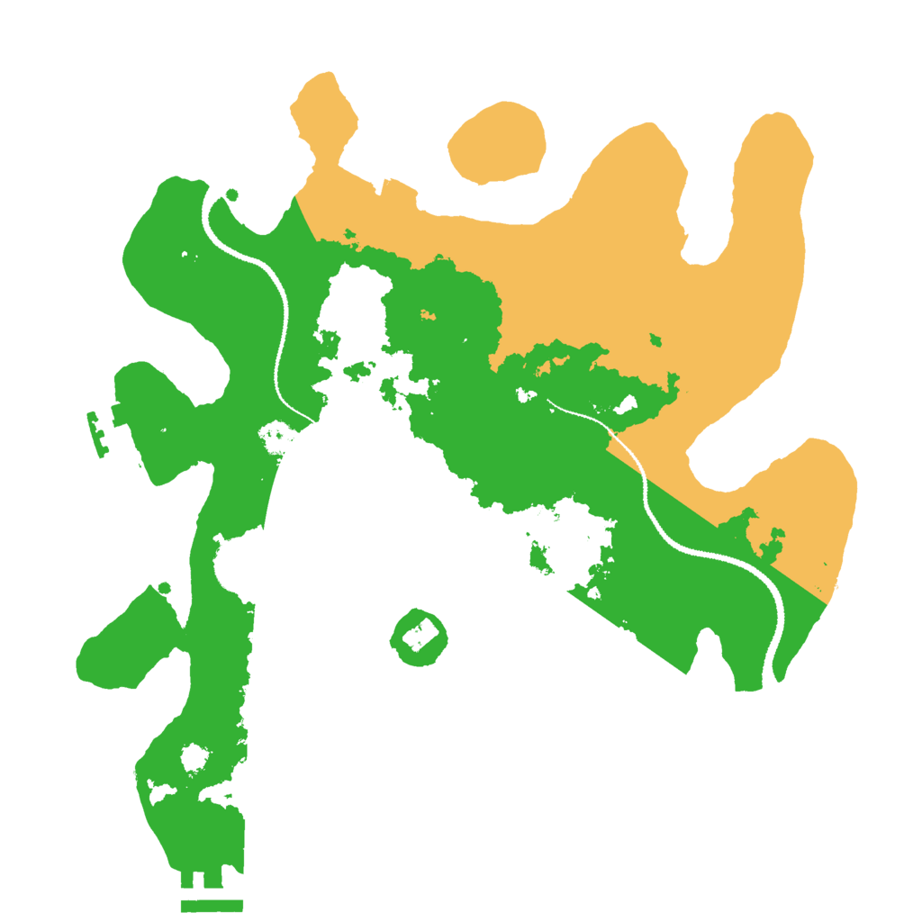 Biome Rust Map: Procedural Map, Size: 3000, Seed: 130606198