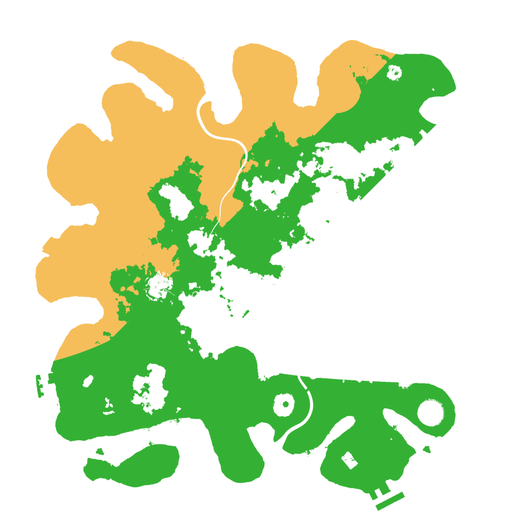 Biome Rust Map: Procedural Map, Size: 3500, Seed: 456982