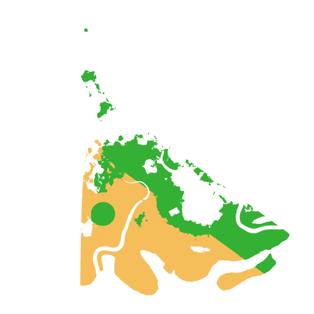 Biome Rust Map: Procedural Map, Size: 3500, Seed: 25131509
