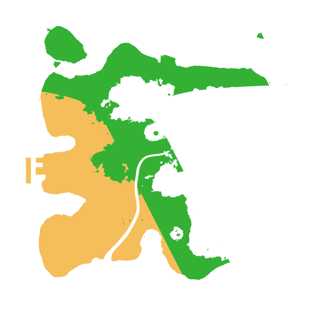 Biome Rust Map: Procedural Map, Size: 2500, Seed: 51086