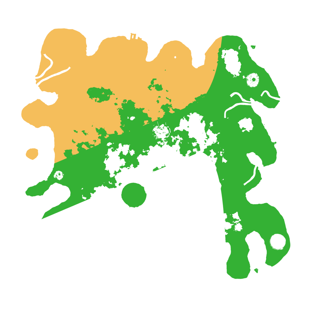 Biome Rust Map: Procedural Map, Size: 3500, Seed: 58744