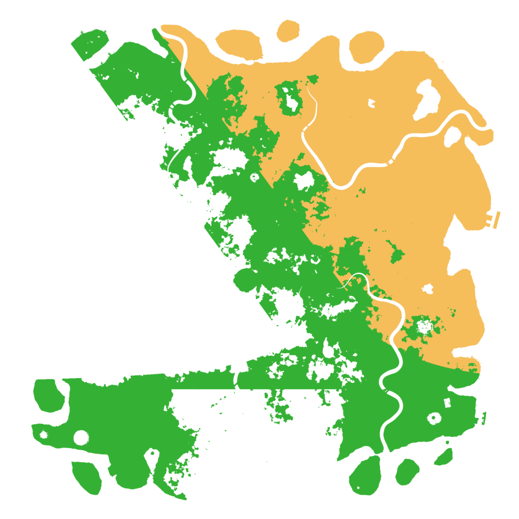 Biome Rust Map: Procedural Map, Size: 6000, Seed: 22051980