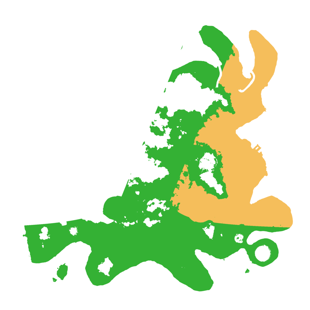 Biome Rust Map: Procedural Map, Size: 3500, Seed: 16110252