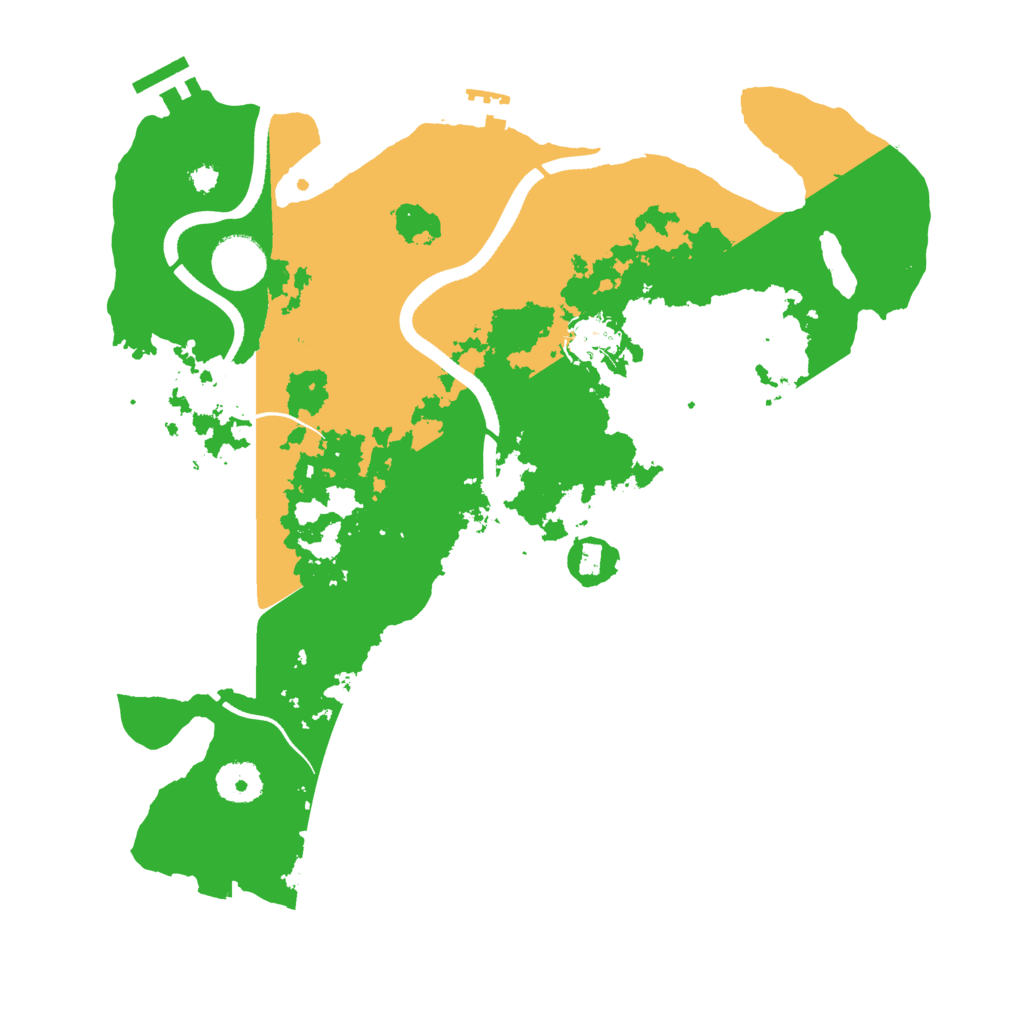 Biome Rust Map: Procedural Map, Size: 3500, Seed: 1774140051