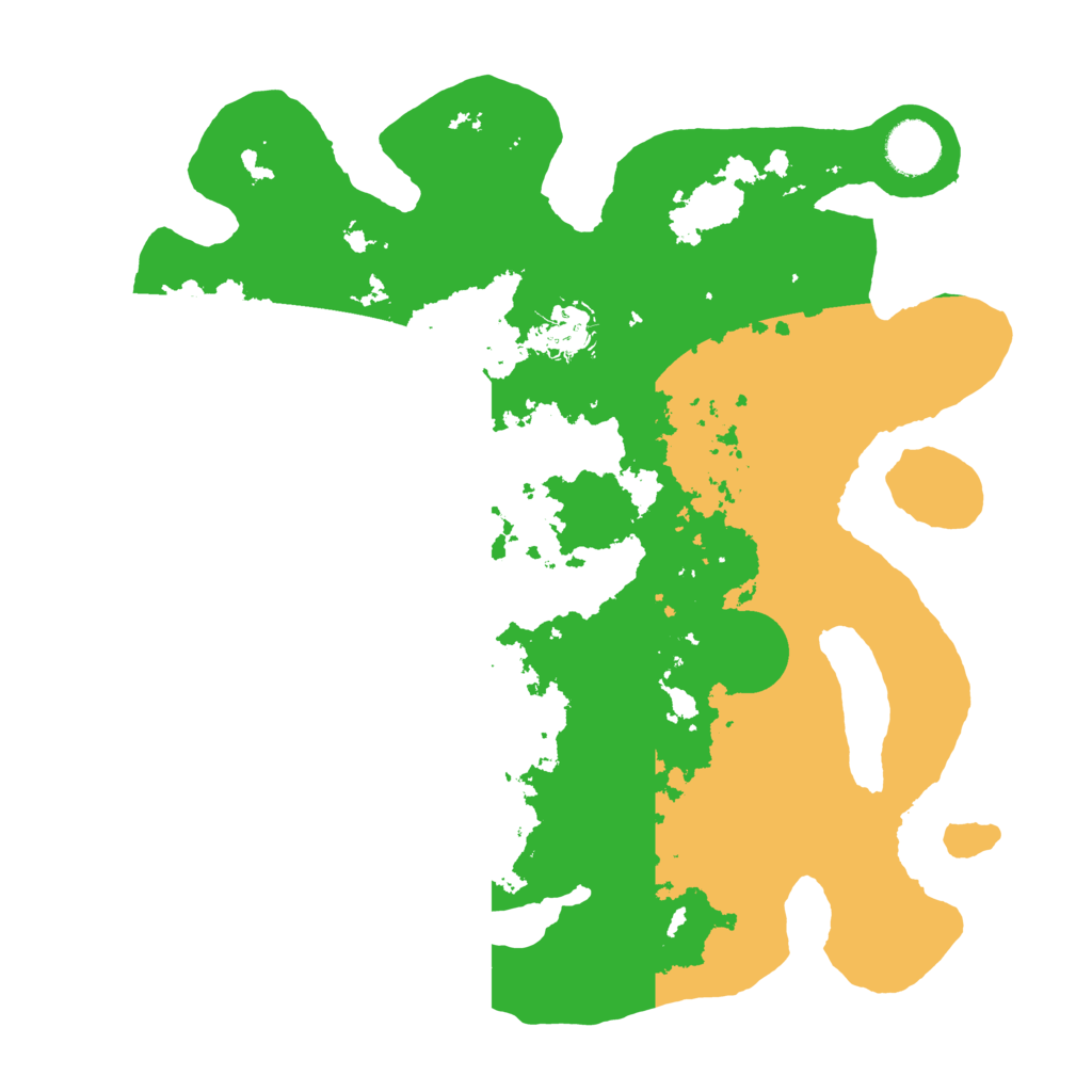 Biome Rust Map: Barren, Size: 3500, Seed: 1946338578