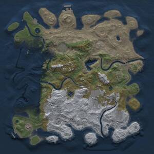 Thumbnail Rust Map: Procedural Map, Size: 4250, Seed: 998018, 15 Monuments