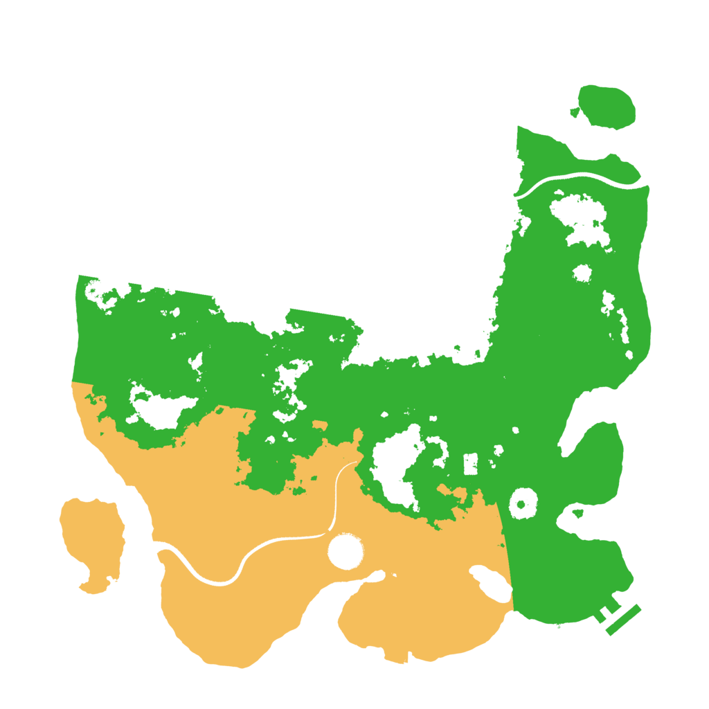 Biome Rust Map: Procedural Map, Size: 3500, Seed: 49765606