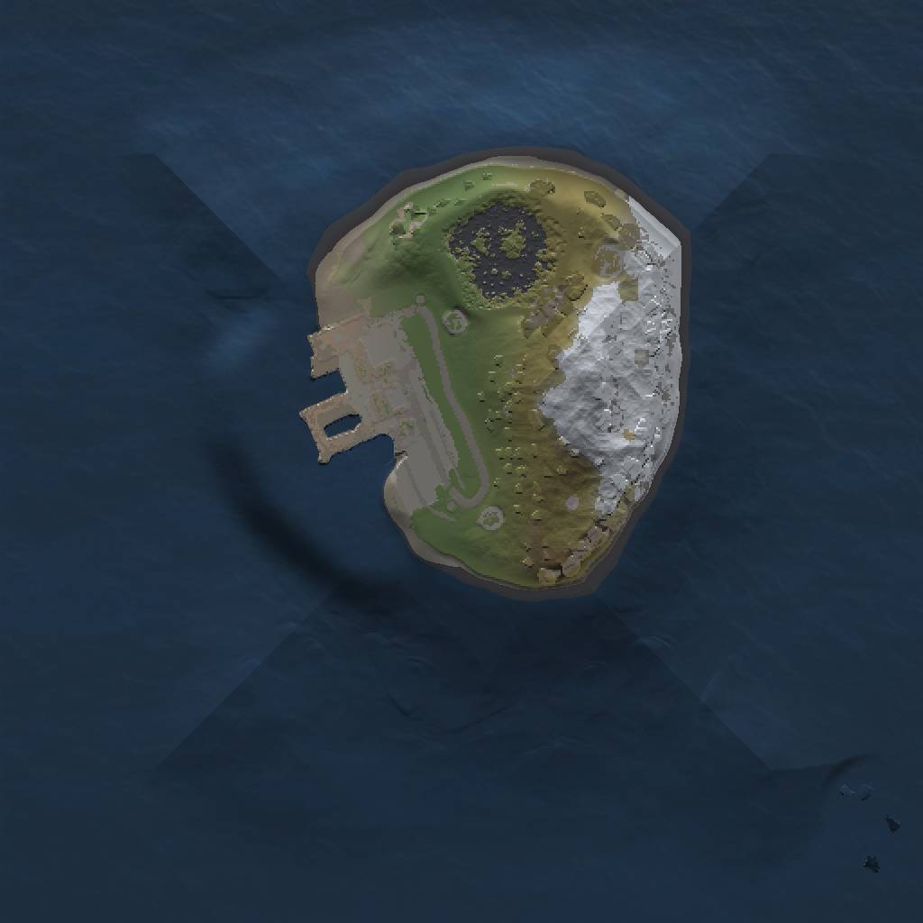 Rust Map: Procedural Map, Size: 1000, Seed: 15773, 4 Monuments