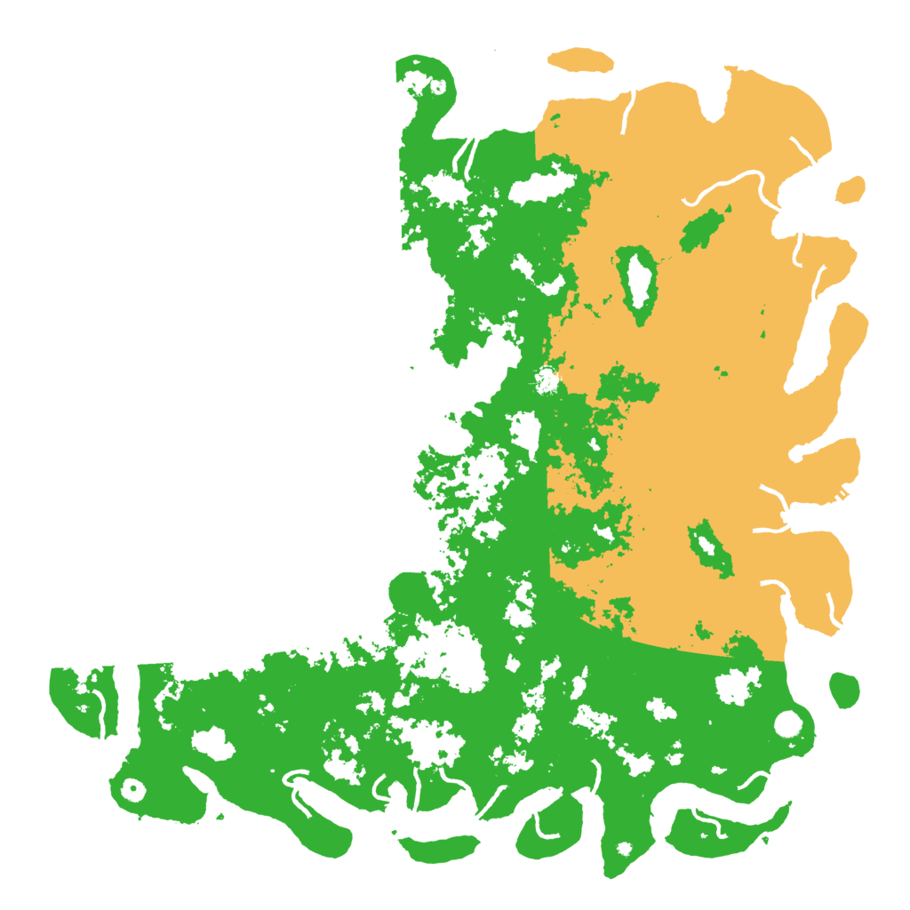Biome Rust Map: Procedural Map, Size: 6000, Seed: 45236481