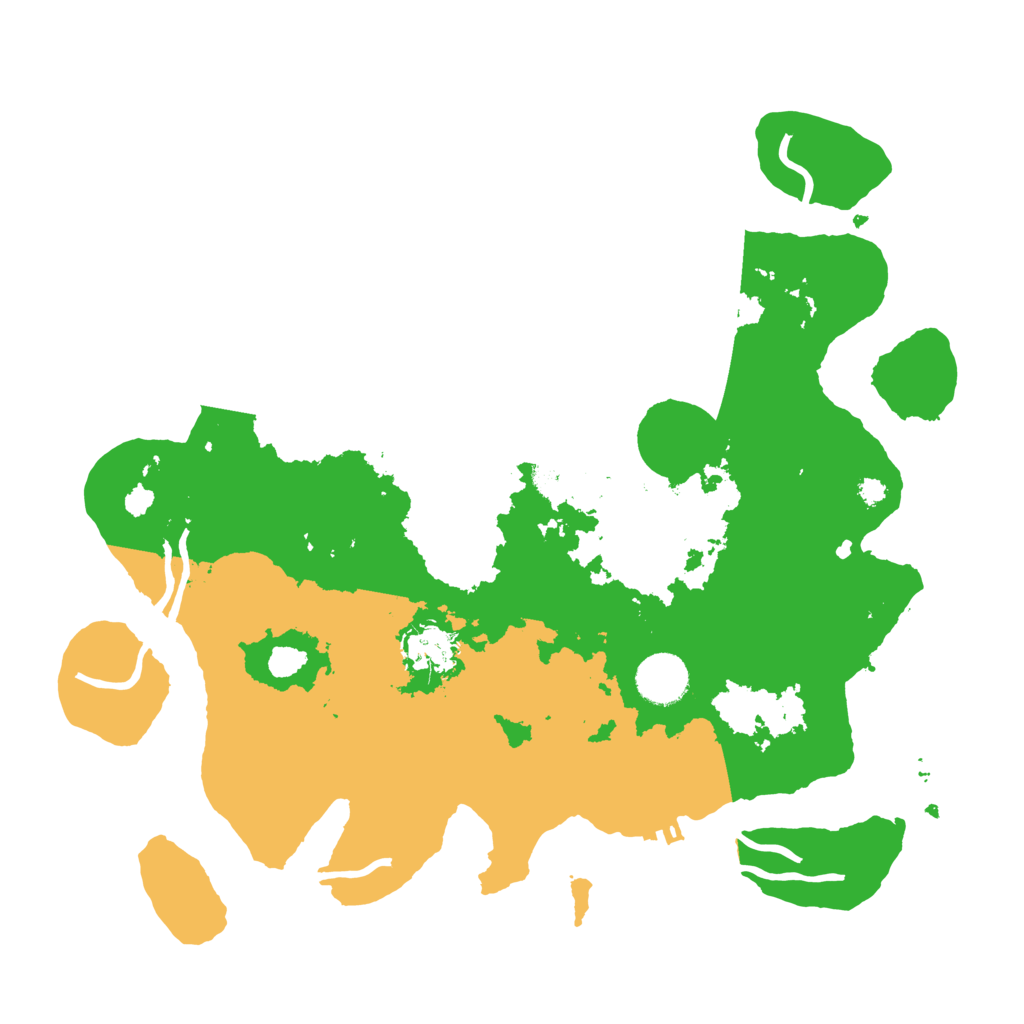 Biome Rust Map: Procedural Map, Size: 3500, Seed: 80713369