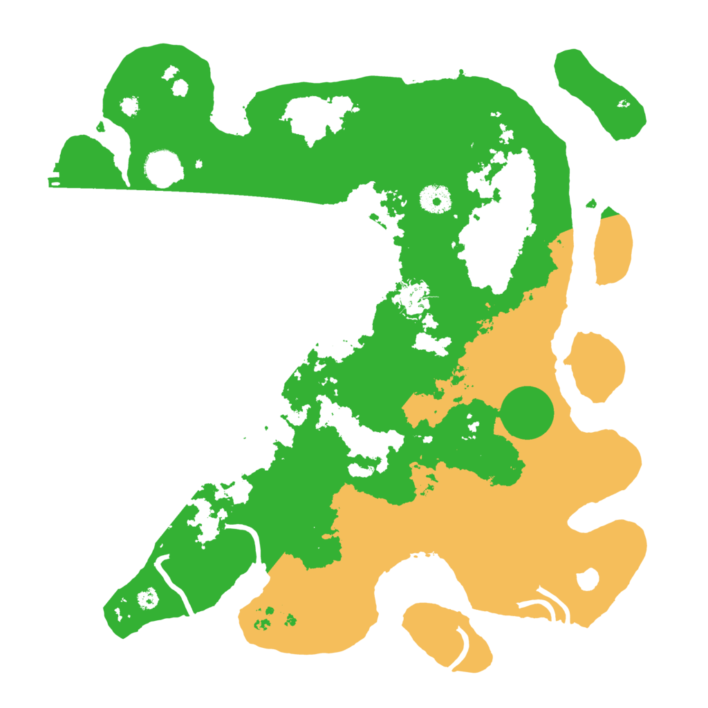 Biome Rust Map: Procedural Map, Size: 3500, Seed: 647716792