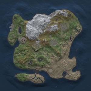 Thumbnail Rust Map: Procedural Map, Size: 3000, Seed: 11100, 16 Monuments