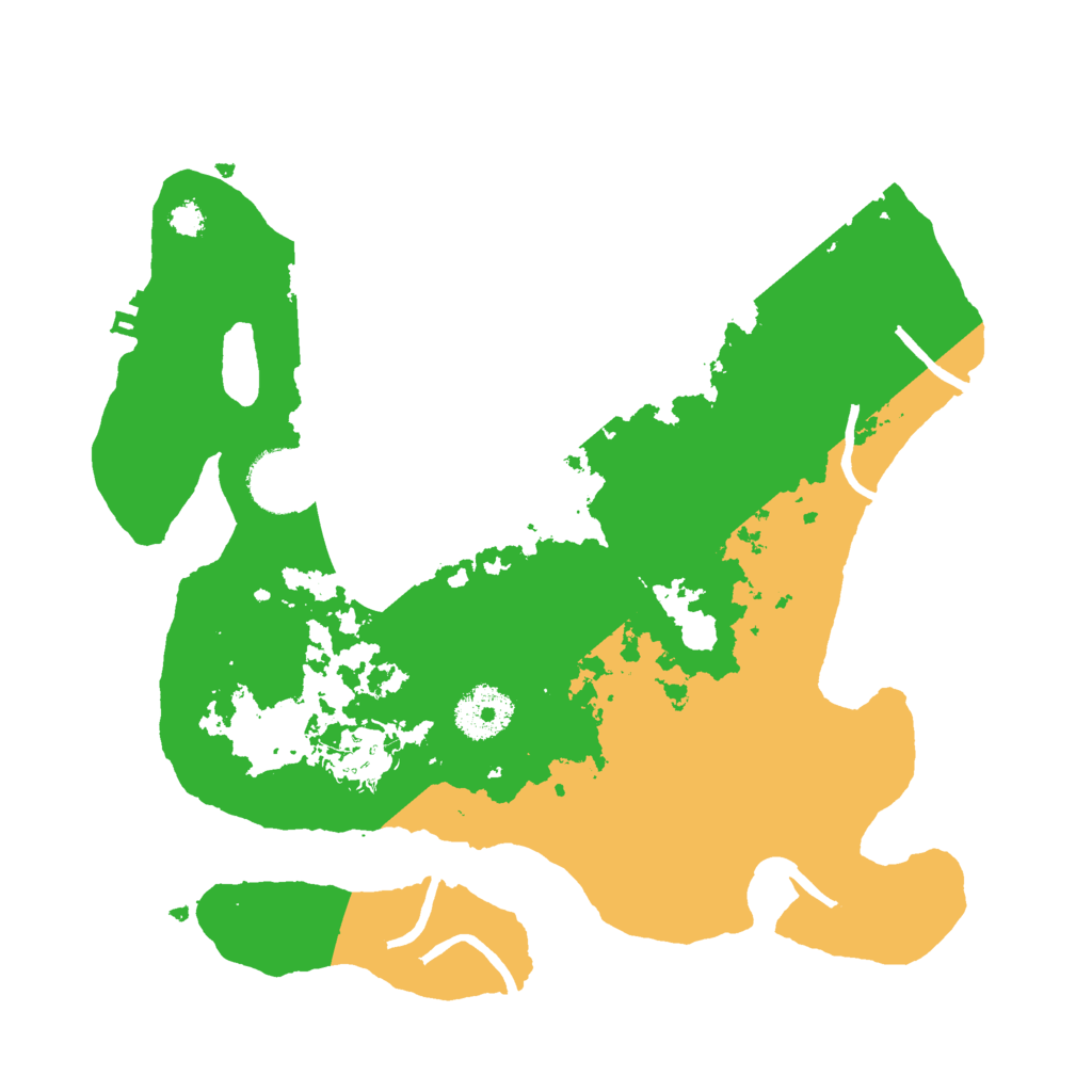 Biome Rust Map: Procedural Map, Size: 3000, Seed: 11100