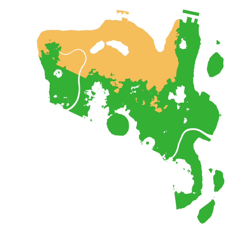 Biome Rust Map: Procedural Map, Size: 3000, Seed: 29372