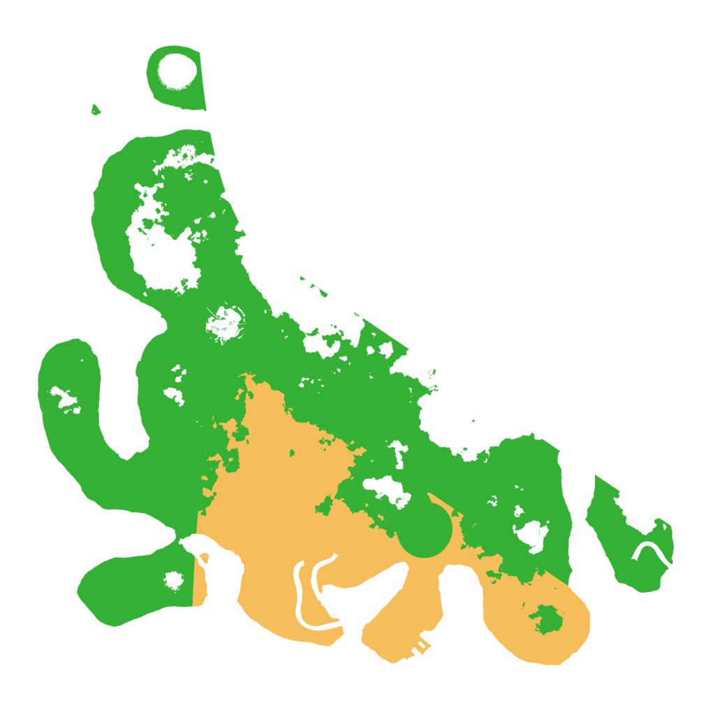 Biome Rust Map: Procedural Map, Size: 3500, Seed: 390771161