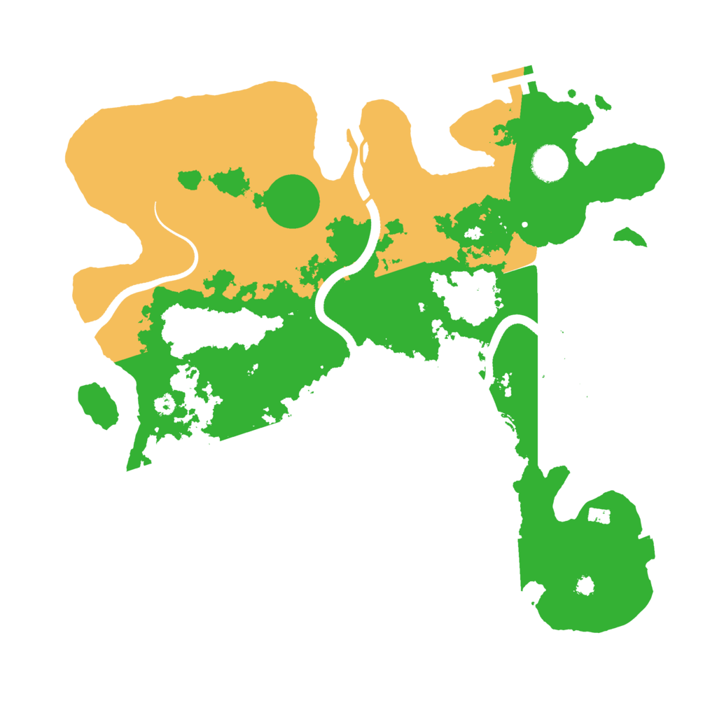 Biome Rust Map: Procedural Map, Size: 3500, Seed: 1260526508