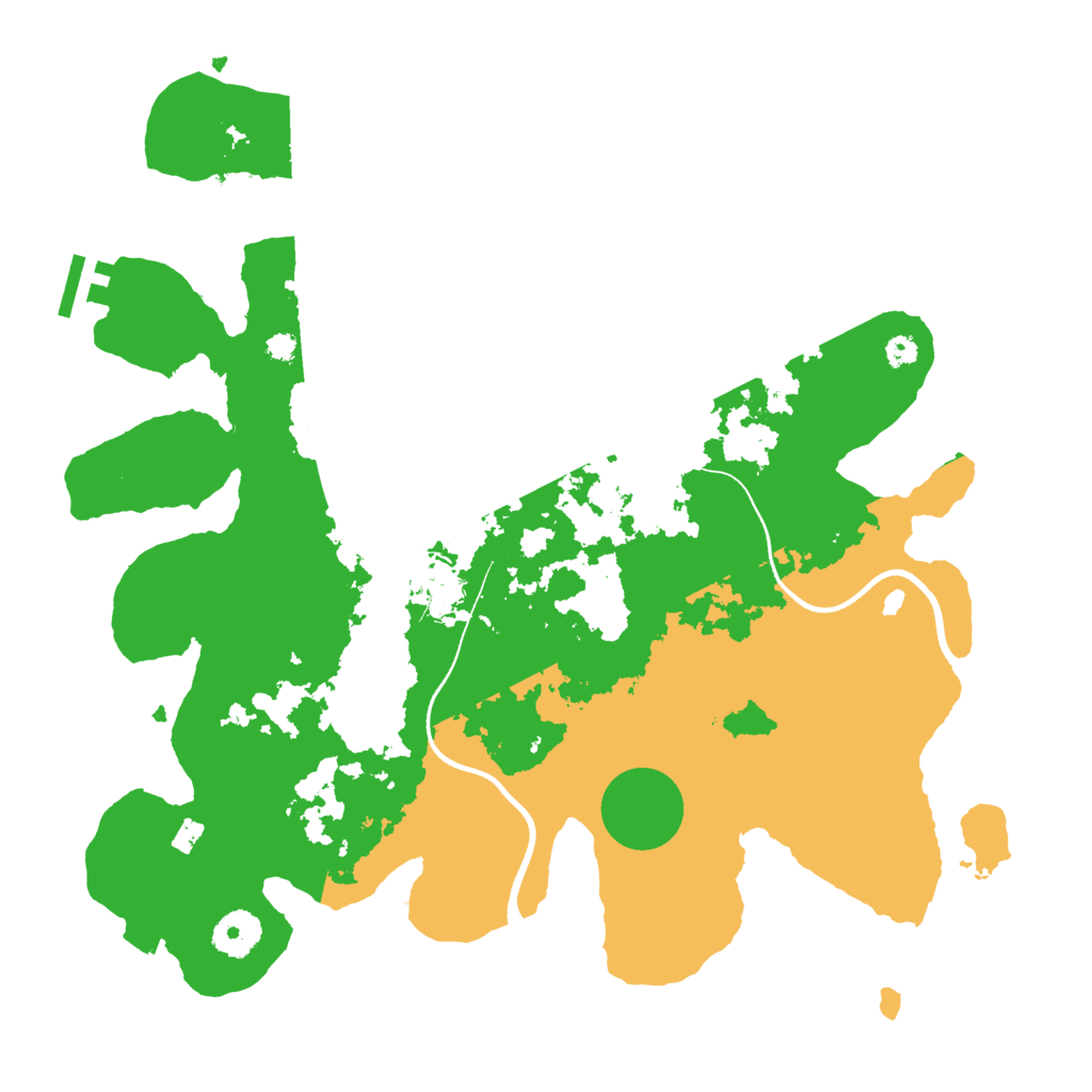 Biome Rust Map: Procedural Map, Size: 3500, Seed: 93917837
