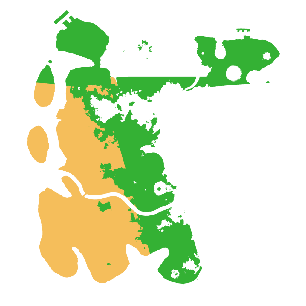 Biome Rust Map: Procedural Map, Size: 3500, Seed: 237523406