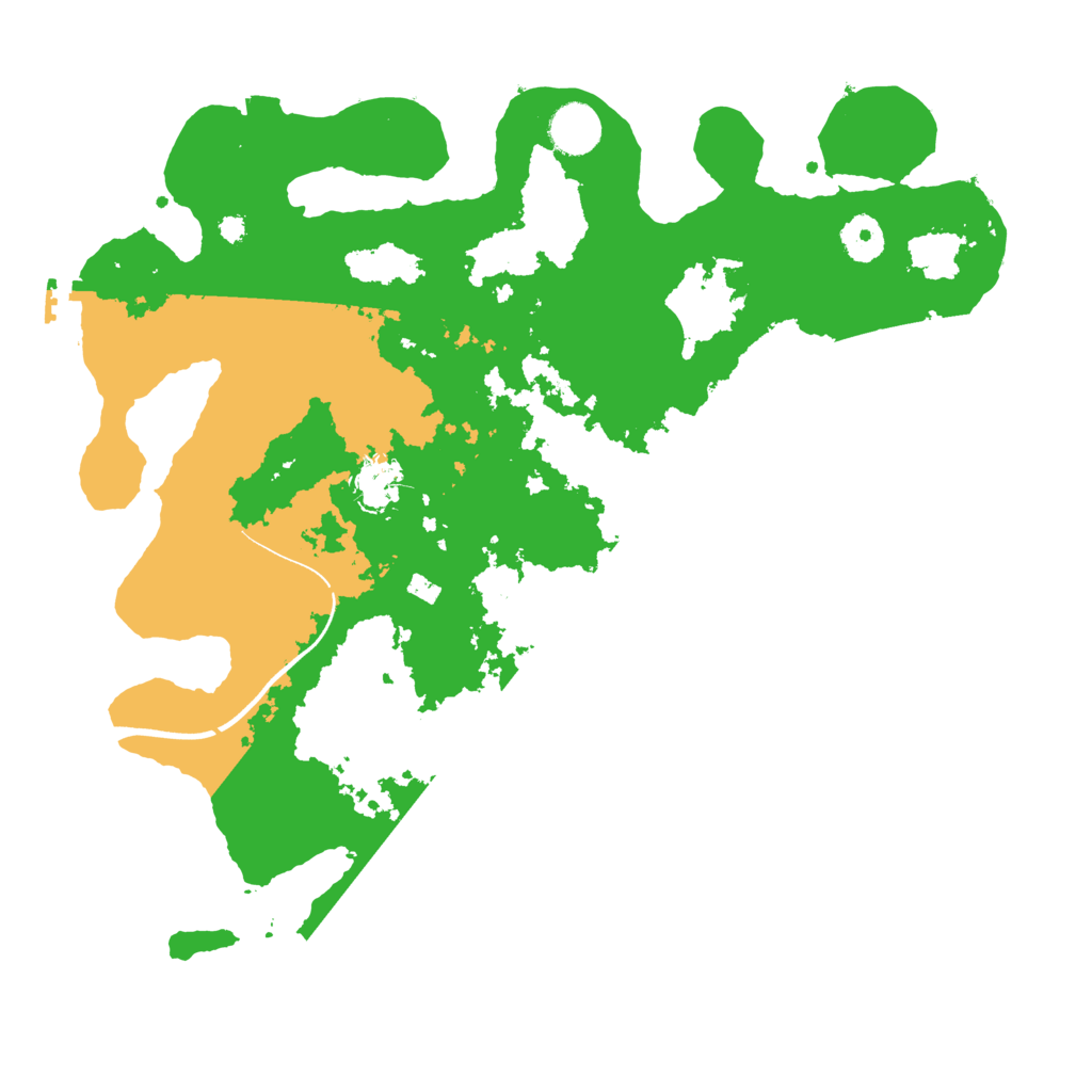 Biome Rust Map: Procedural Map, Size: 3700, Seed: 1935824165