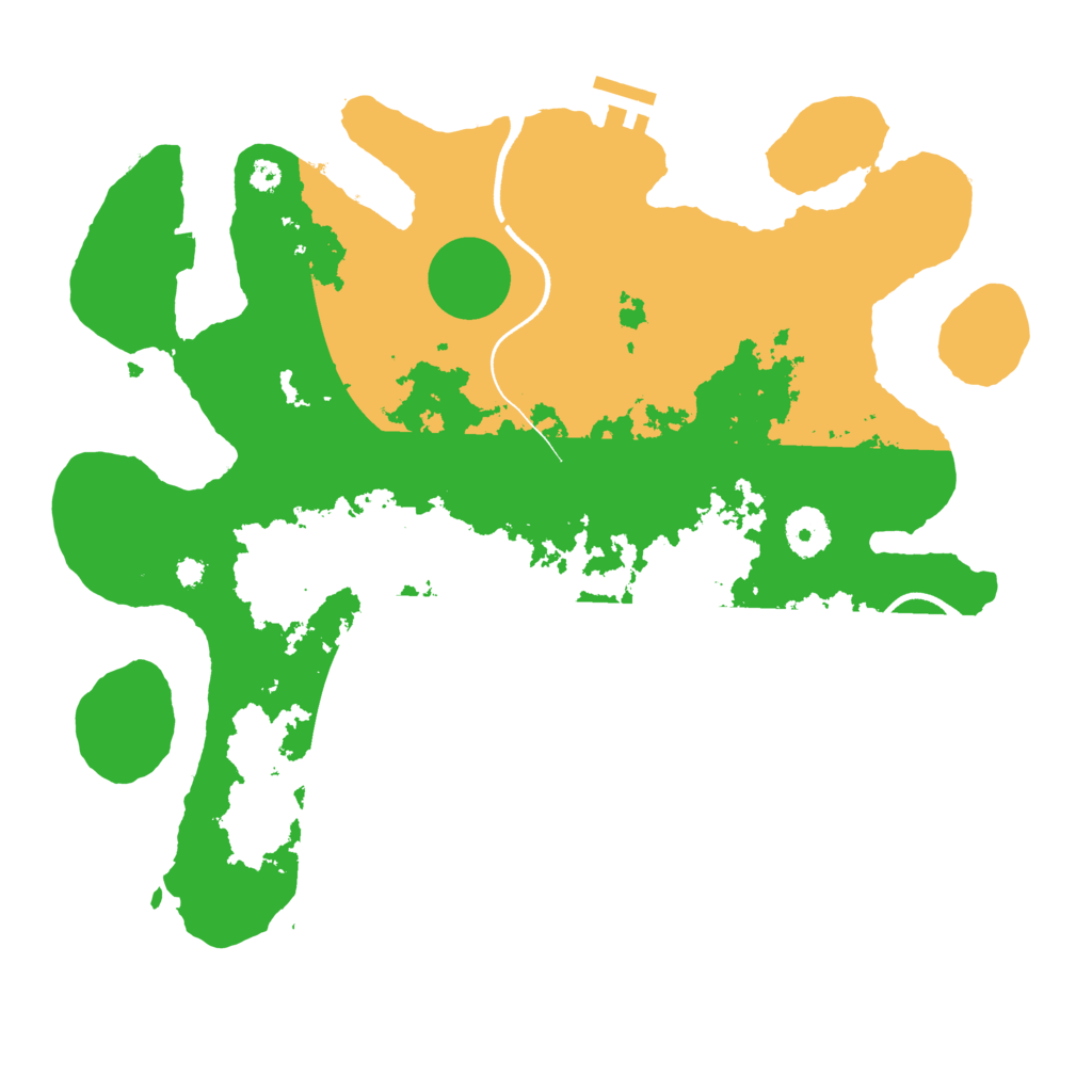 Biome Rust Map: Procedural Map, Size: 3500, Seed: 2842069