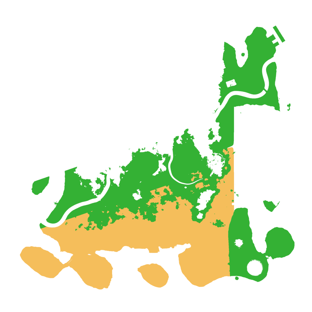 Biome Rust Map: Procedural Map, Size: 3500, Seed: 22126110