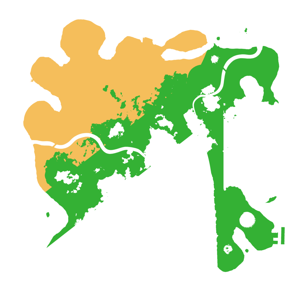 Biome Rust Map: Procedural Map, Size: 3500, Seed: 12829152