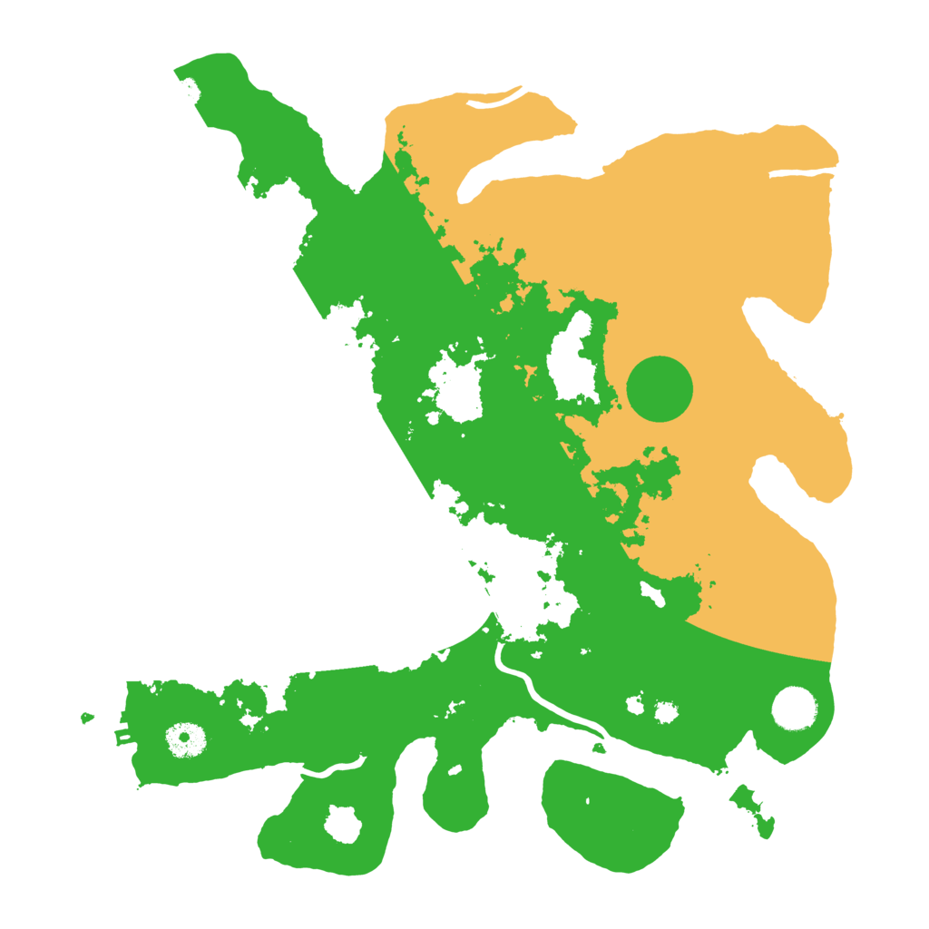 Biome Rust Map: Procedural Map, Size: 3700, Seed: 810265786