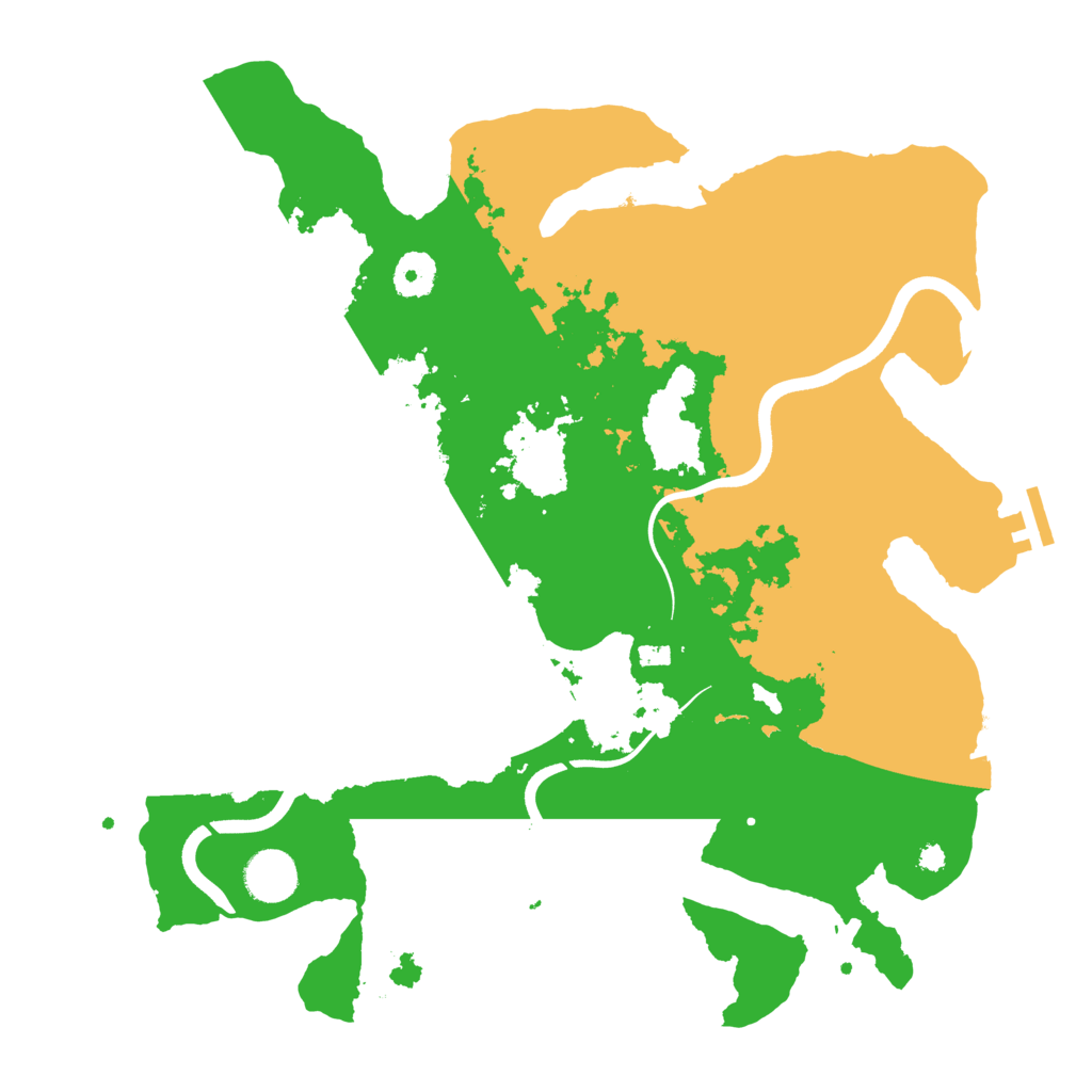 Biome Rust Map: Procedural Map, Size: 3700, Seed: 810265786
