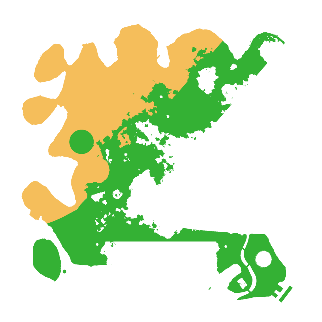 Biome Rust Map: Procedural Map, Size: 3500, Seed: 26826210