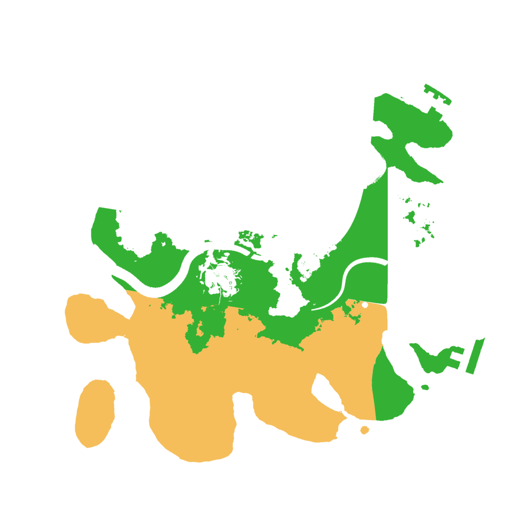 Biome Rust Map: Procedural Map, Size: 2500, Seed: 65434