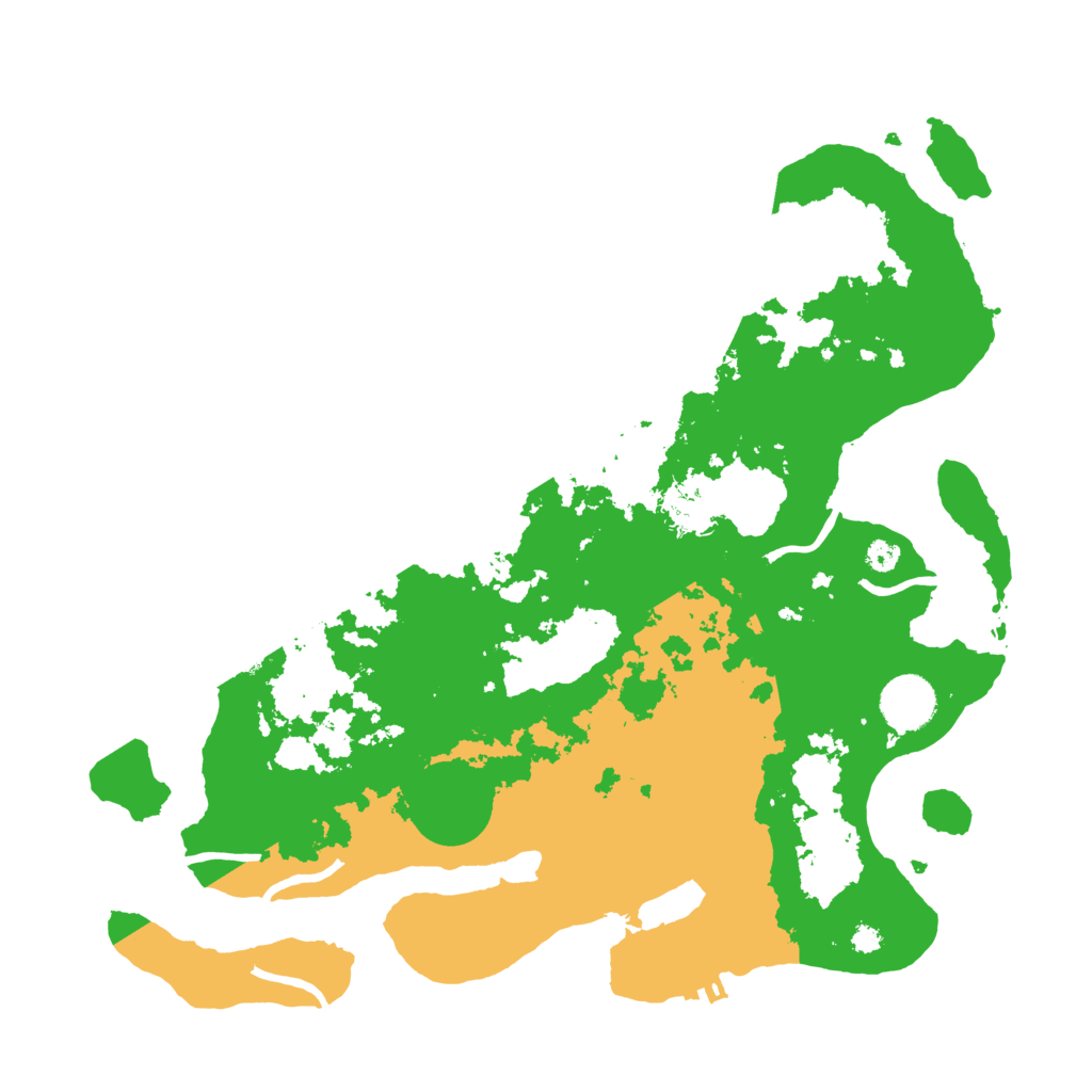 Biome Rust Map: Procedural Map, Size: 3500, Seed: 12602104