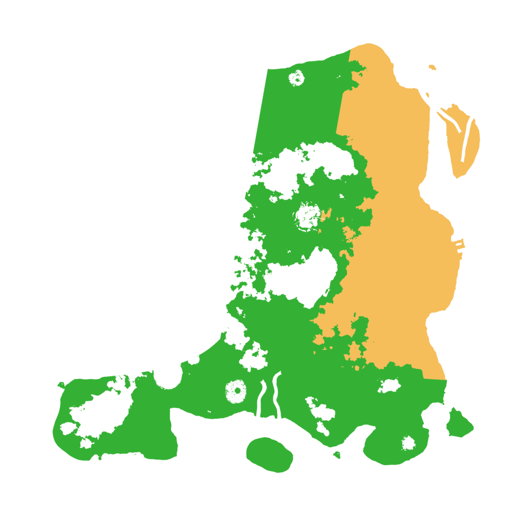 Biome Rust Map: Procedural Map, Size: 3500, Seed: 9943469