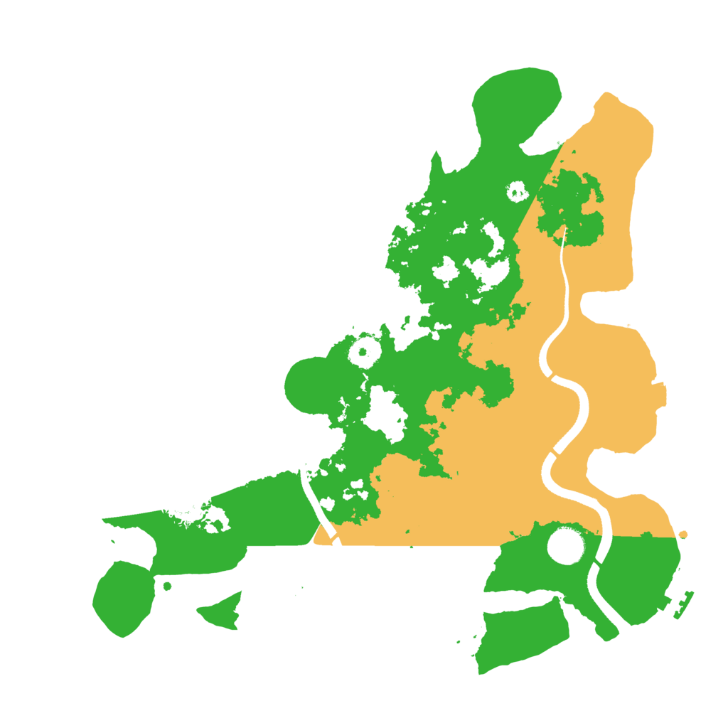 Biome Rust Map: Procedural Map, Size: 3500, Seed: 18627513