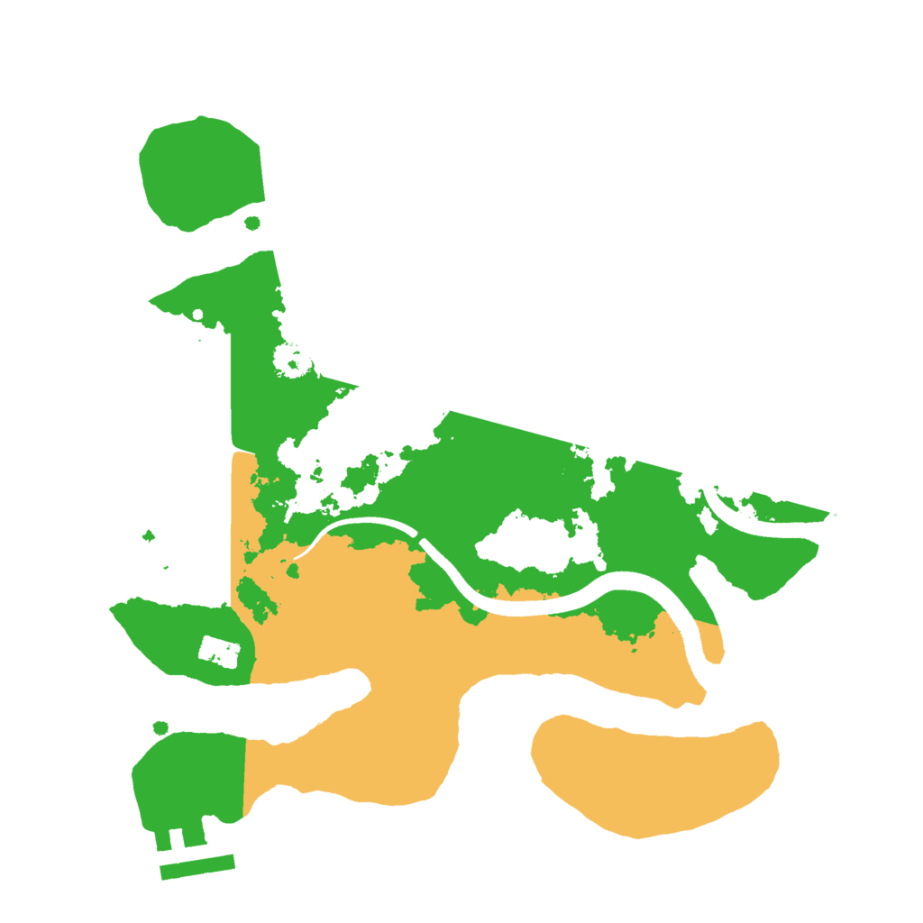 Biome Rust Map: Procedural Map, Size: 2500, Seed: 1455927272