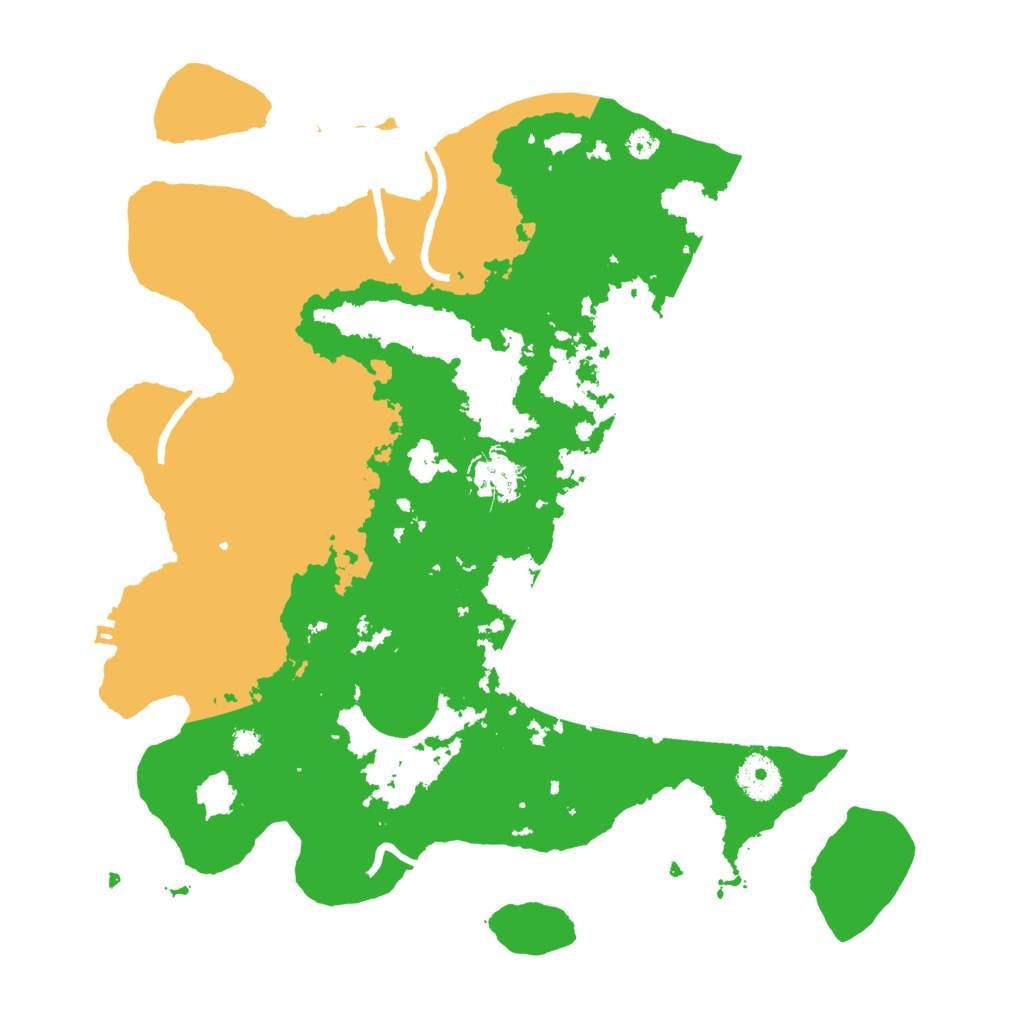 Biome Rust Map: Procedural Map, Size: 3500, Seed: 87438814