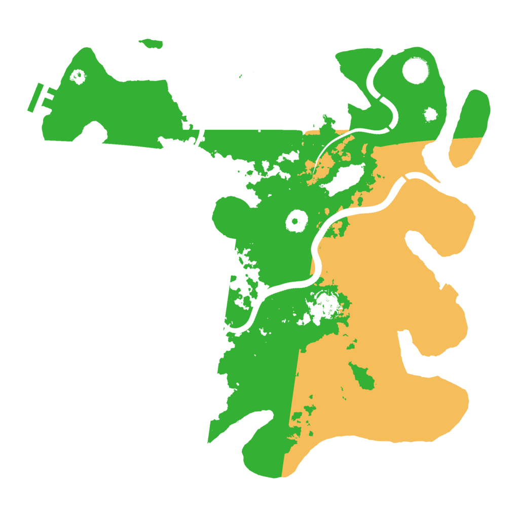 Biome Rust Map: Procedural Map, Size: 3500, Seed: 1106488805