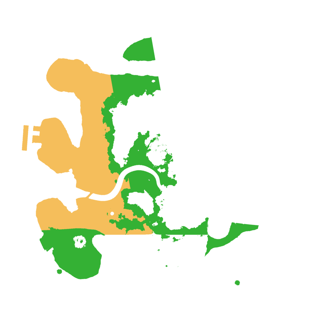 Biome Rust Map: Procedural Map, Size: 2500, Seed: 21070685