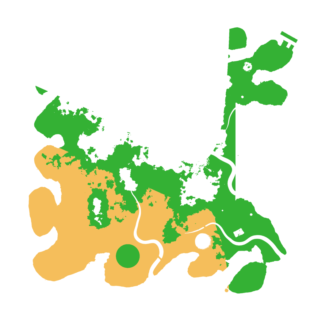 Biome Rust Map: Procedural Map, Size: 3500, Seed: 48423020