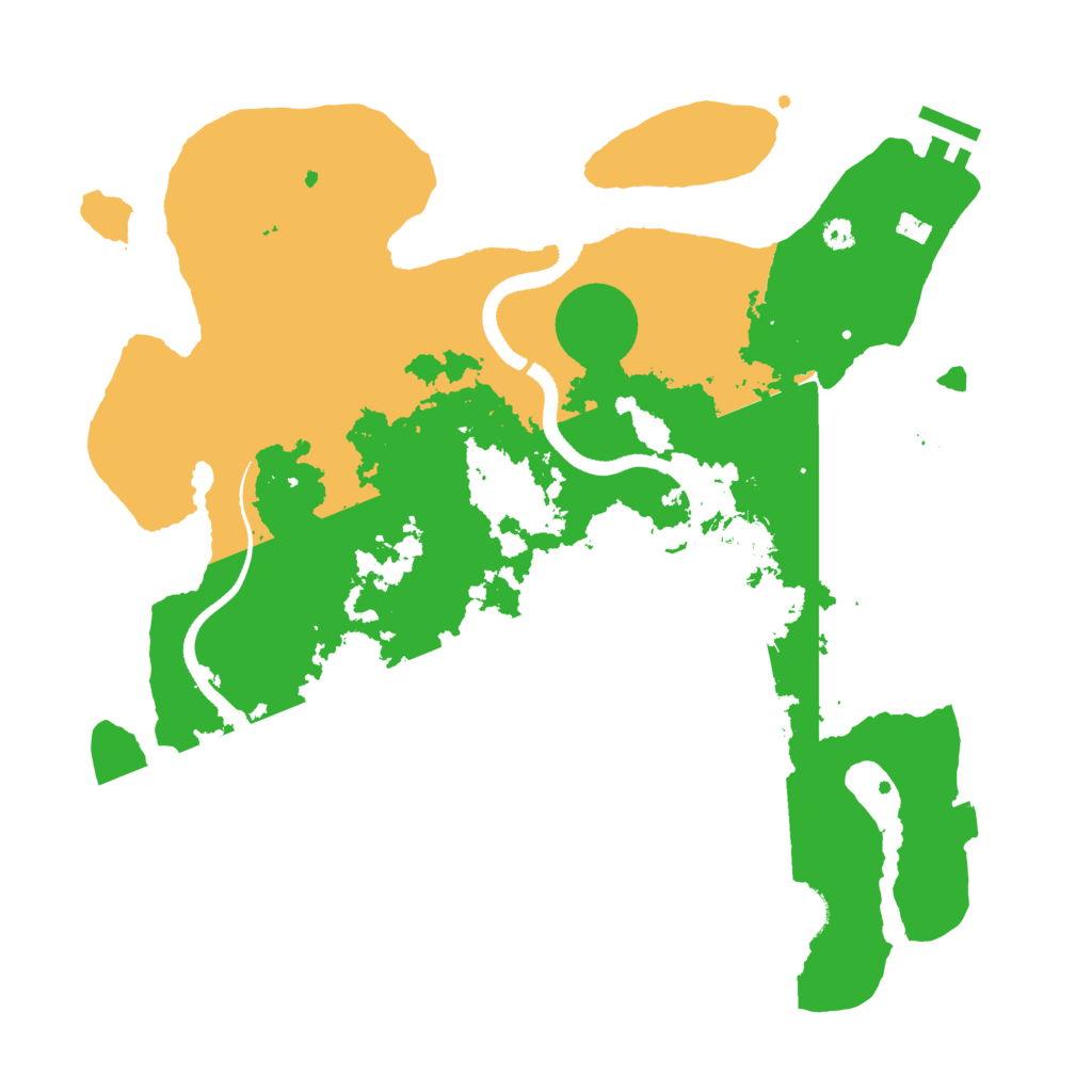 Biome Rust Map: Procedural Map, Size: 3500, Seed: 1966553