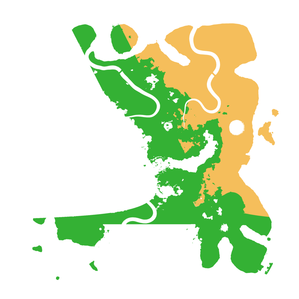 Biome Rust Map: Procedural Map, Size: 3500, Seed: 23378271