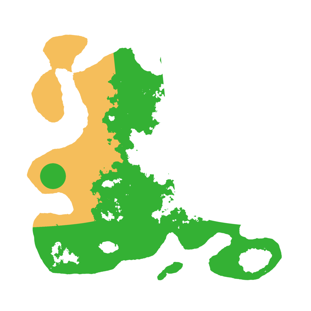 Biome Rust Map: Barren, Size: 3200, Seed: 2021533214