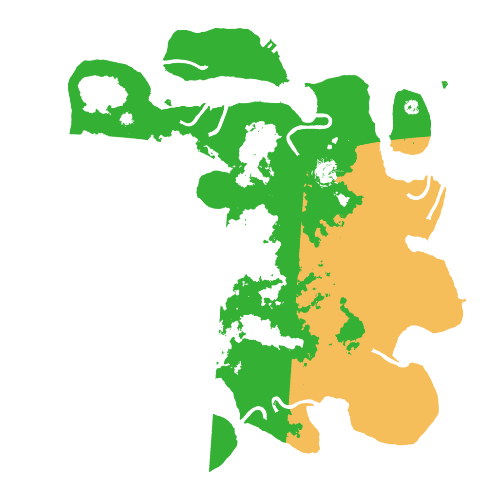 Biome Rust Map: Procedural Map, Size: 3500, Seed: 39406257